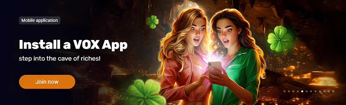 Install the Vox Casino app for Android and iPhone